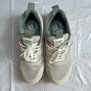 Vans Ultra Cush Range Cream and Jade Green Mesh Sneakers
